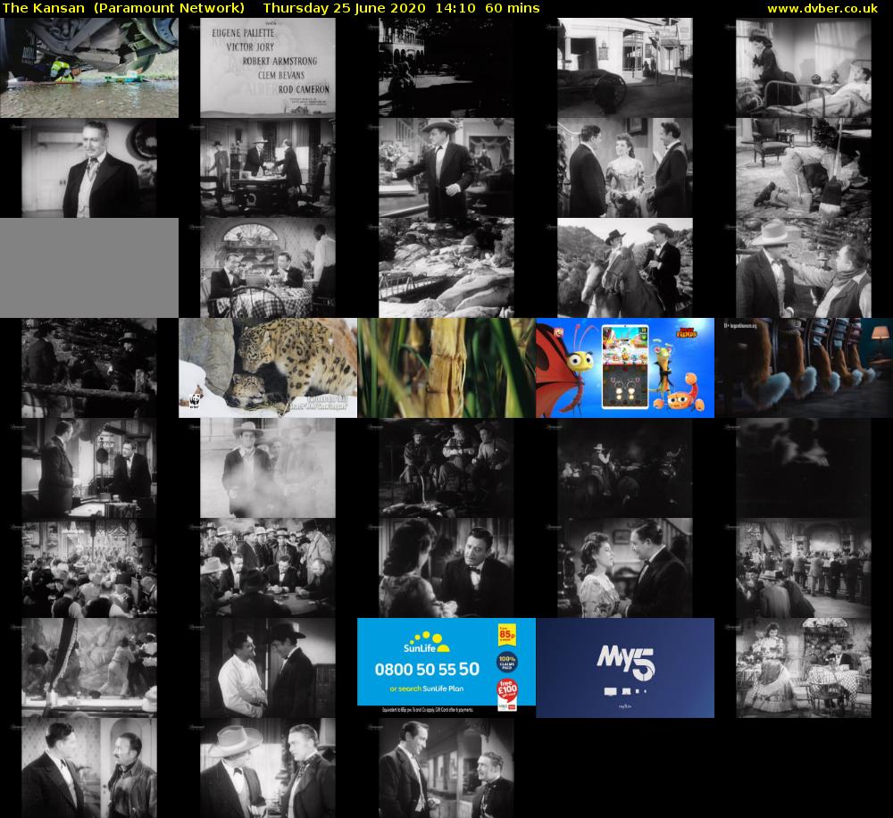 The Kansan  (Paramount Network) Thursday 25 June 2020 14:10 - 15:10