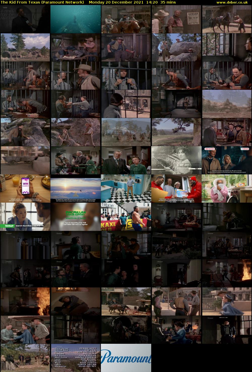 The Kid From Texas (Paramount Network) Monday 20 December 2021 14:20 - 14:55