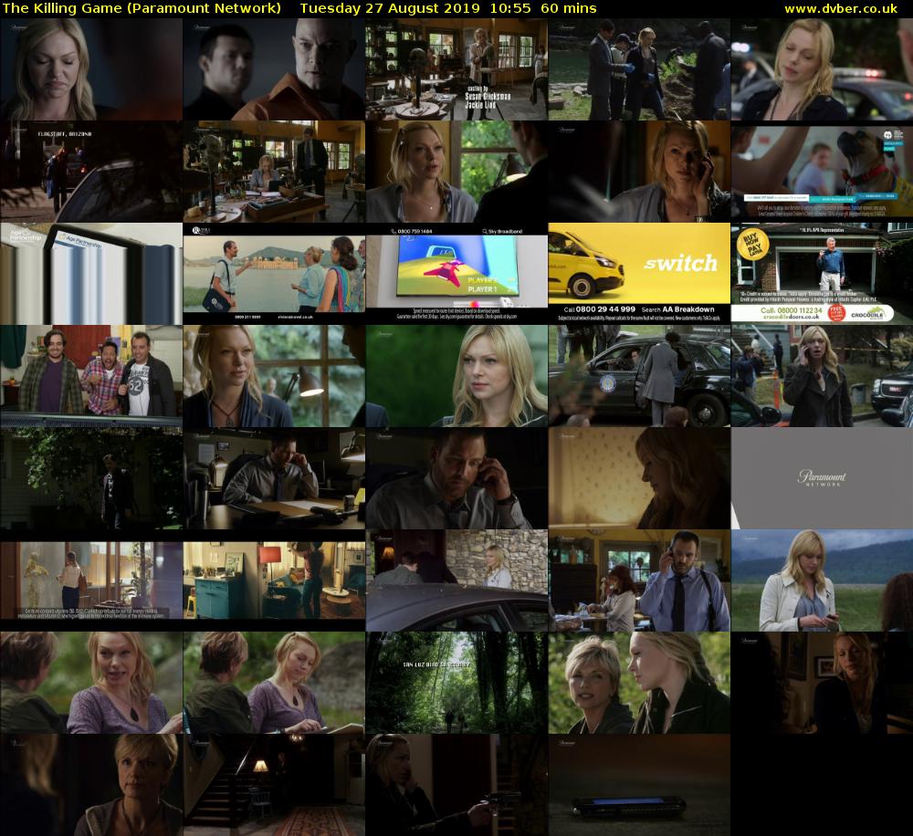 The Killing Game (Paramount Network) Tuesday 27 August 2019 10:55 - 11:55
