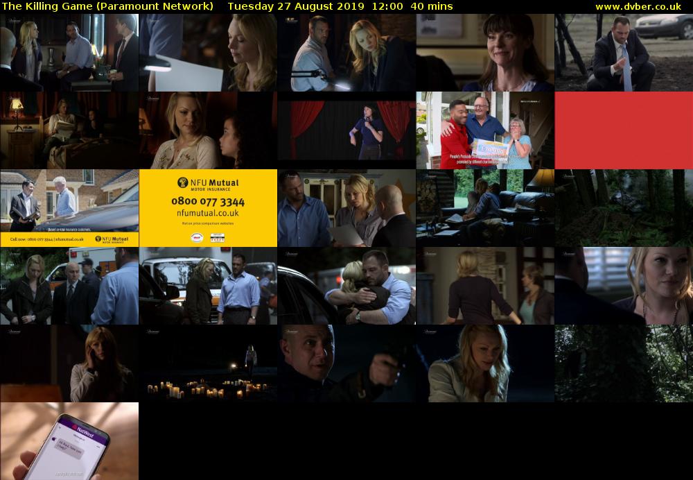 The Killing Game (Paramount Network) Tuesday 27 August 2019 12:00 - 12:40