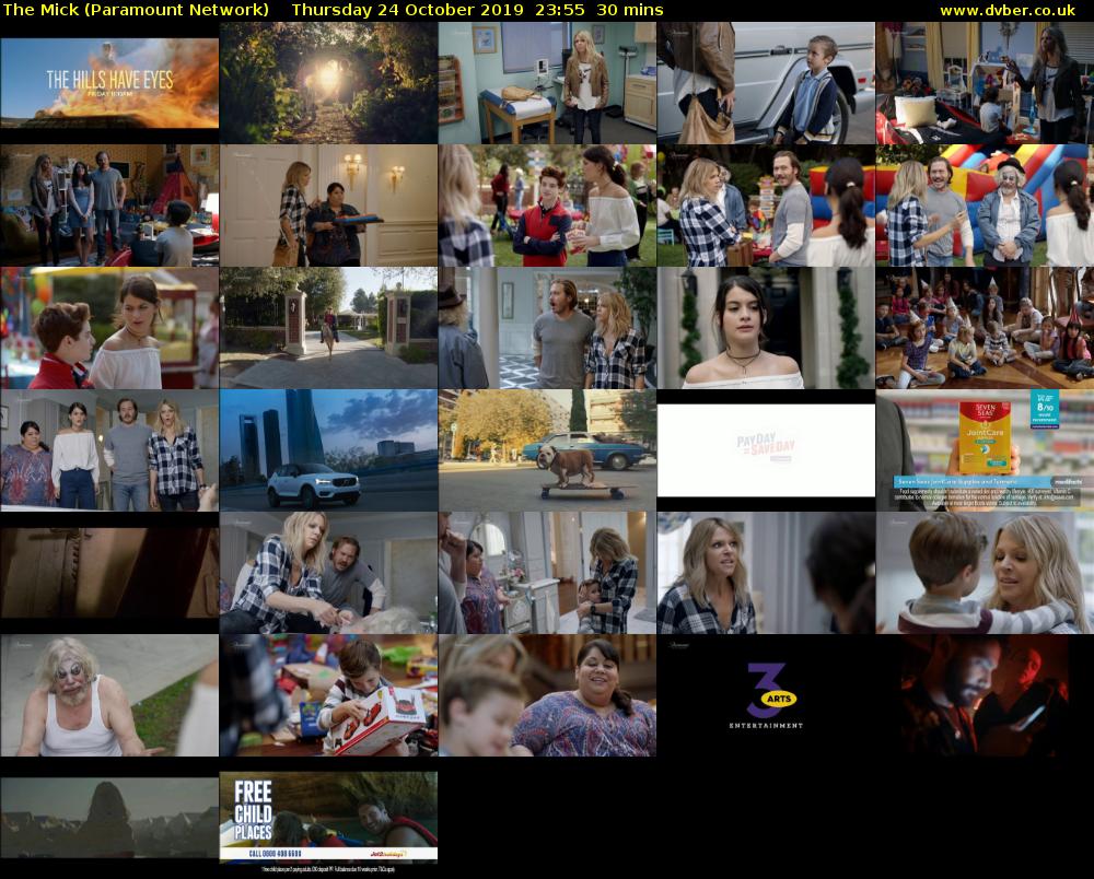 The Mick (Paramount Network) Thursday 24 October 2019 23:55 - 00:25