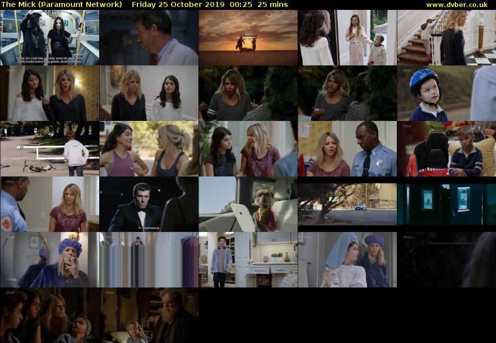 The Mick (Paramount Network) Friday 25 October 2019 00:25 - 00:50
