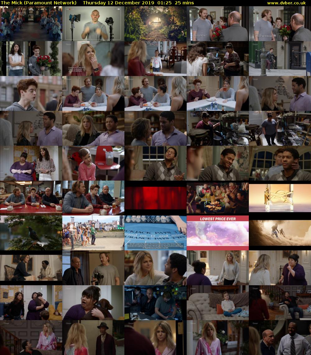 The Mick (Paramount Network) Thursday 12 December 2019 01:25 - 01:50