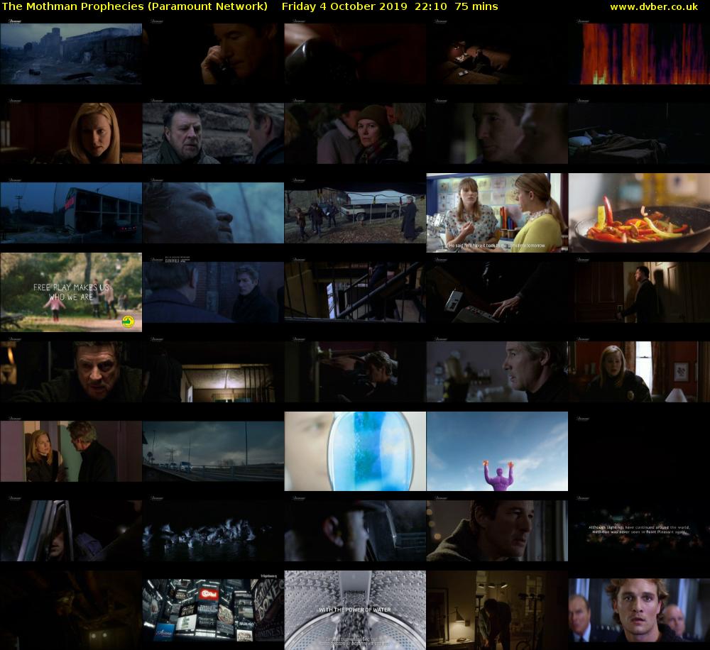The Mothman Prophecies (Paramount Network) Friday 4 October 2019 22:10 - 23:25