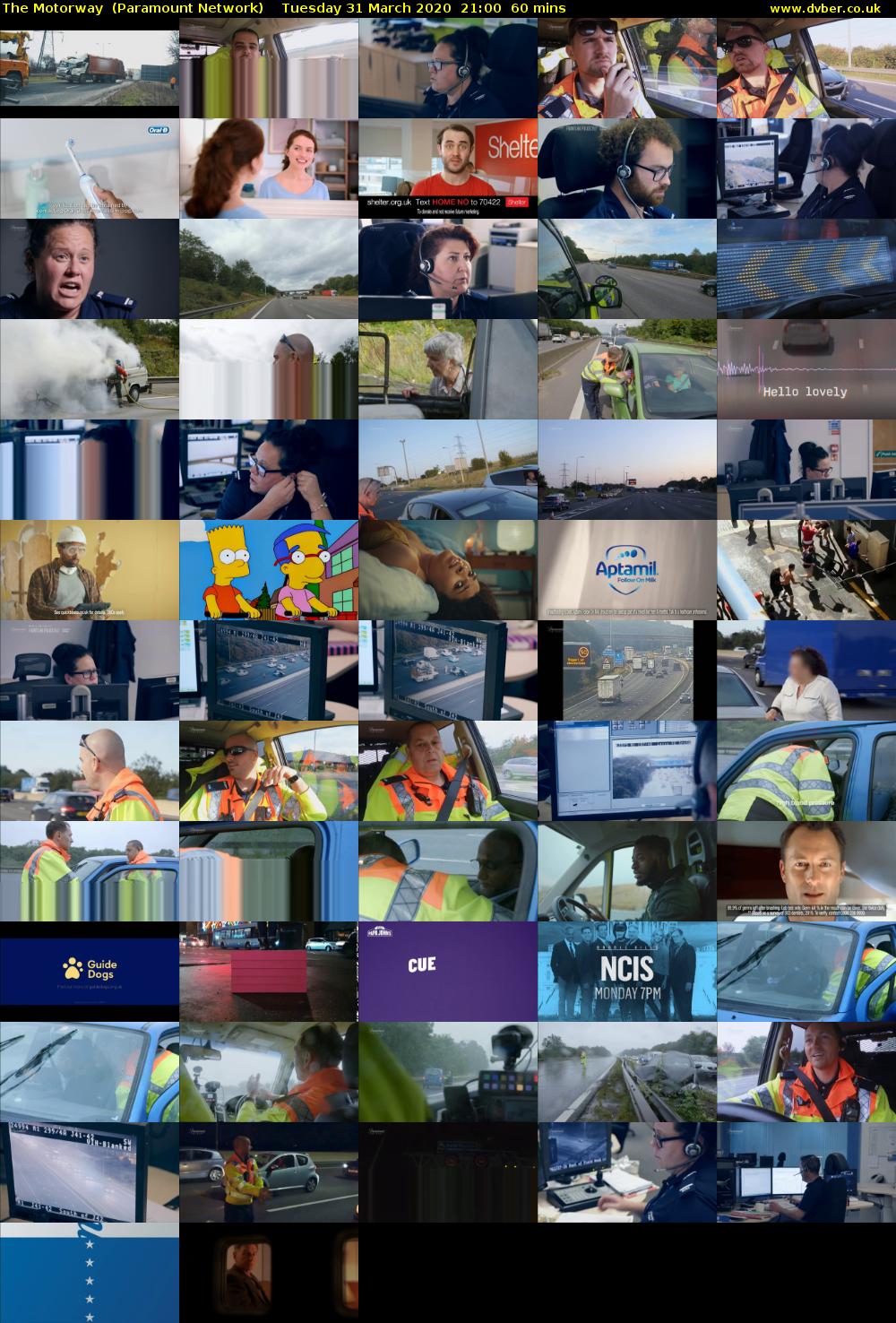The Motorway  (Paramount Network) Tuesday 31 March 2020 21:00 - 22:00