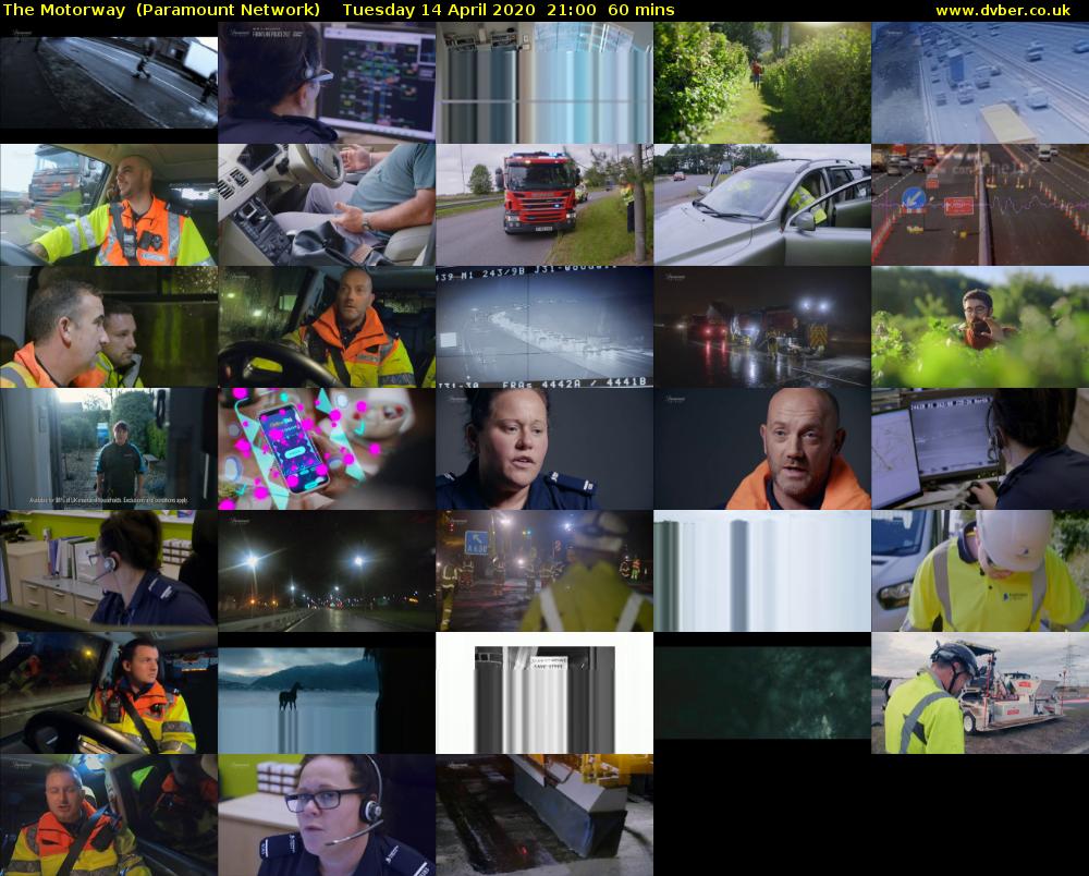 The Motorway  (Paramount Network) Tuesday 14 April 2020 21:00 - 22:00