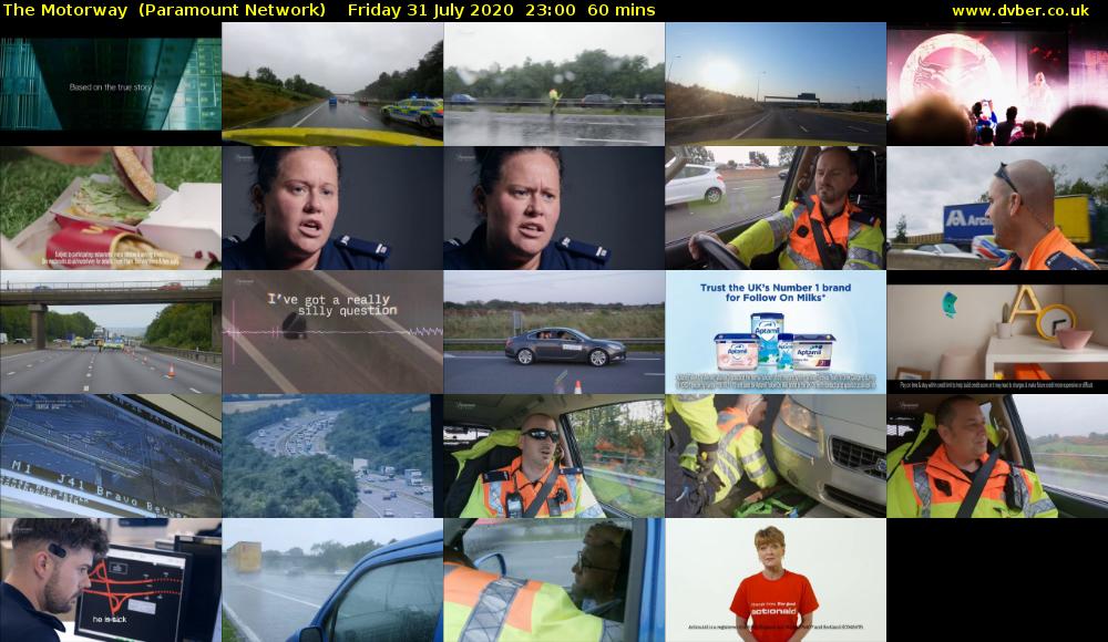The Motorway  (Paramount Network) Friday 31 July 2020 23:00 - 00:00