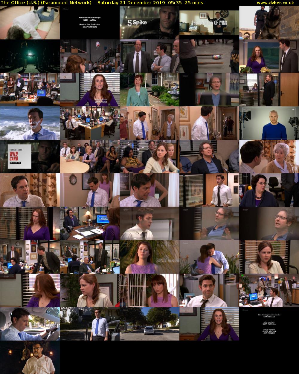 The Office (U.S.) (Paramount Network) Saturday 21 December 2019 05:35 - 06:00
