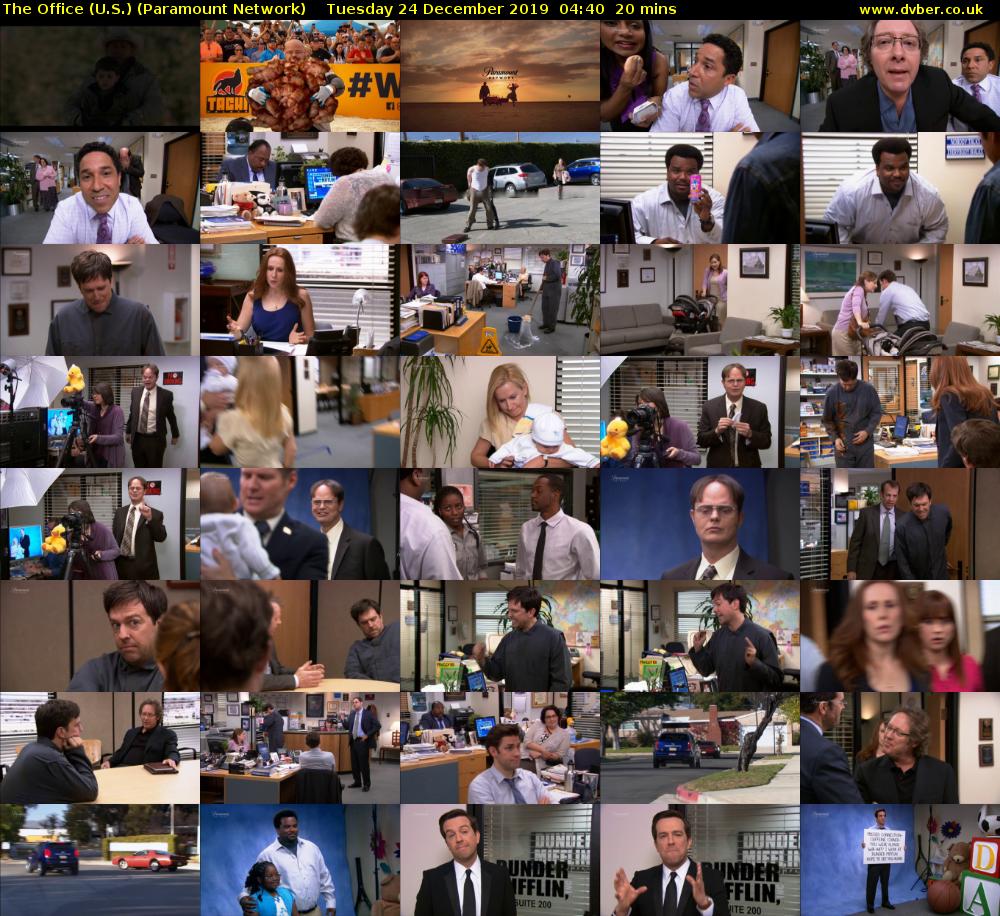 The Office (U.S.) (Paramount Network) Tuesday 24 December 2019 04:40 - 05:00