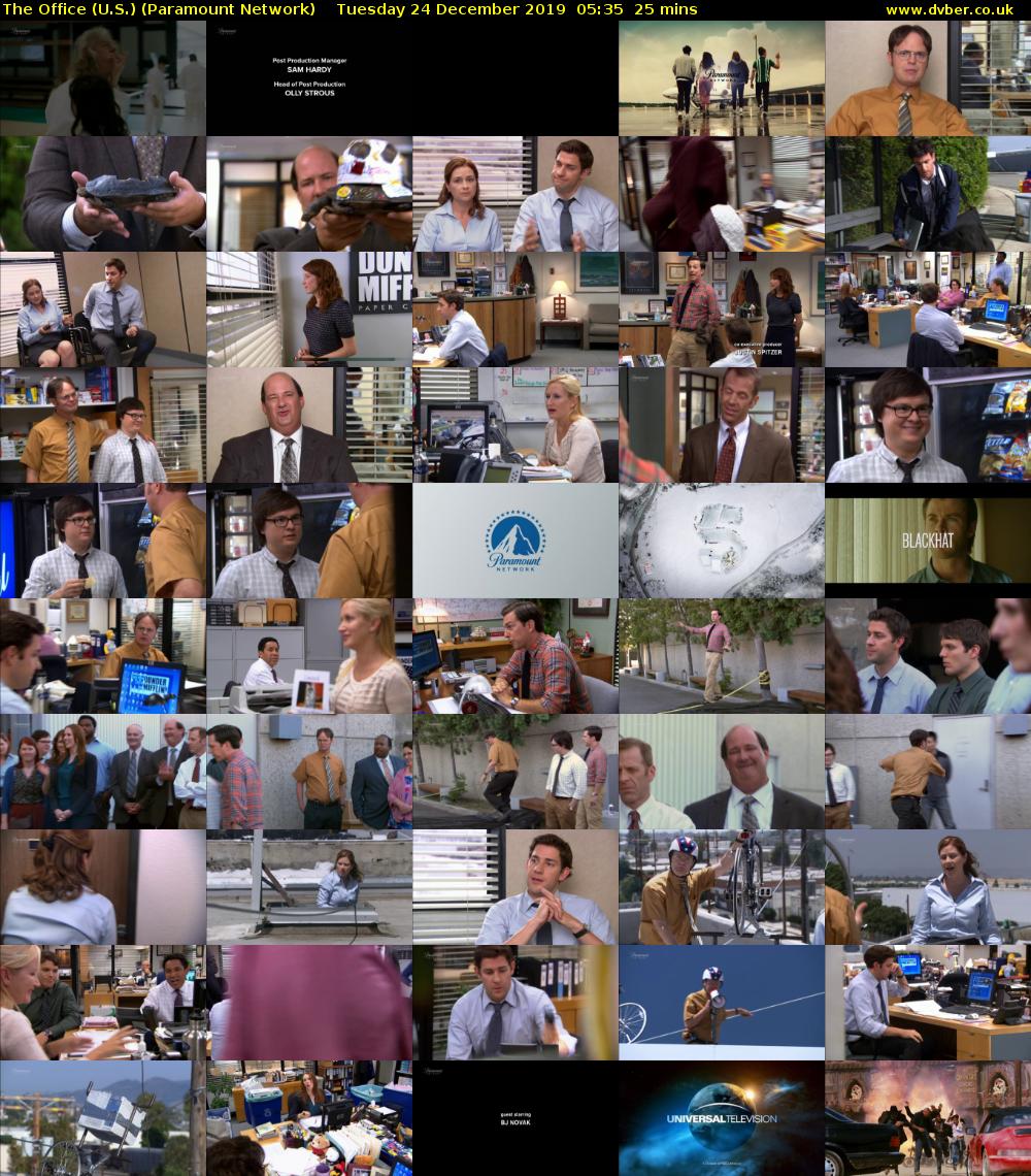 The Office (U.S.) (Paramount Network) Tuesday 24 December 2019 05:35 - 06:00