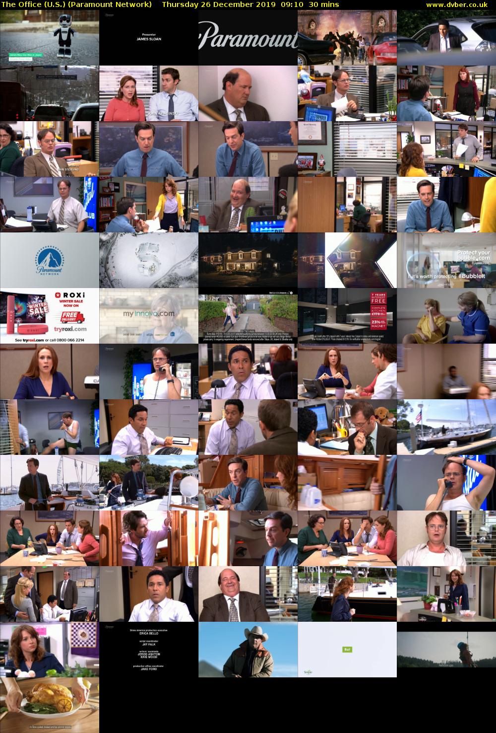 The Office (U.S.) (Paramount Network) Thursday 26 December 2019 09:10 - 09:40