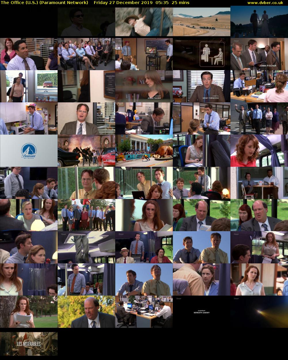 The Office (U.S.) (Paramount Network) Friday 27 December 2019 05:35 - 06:00