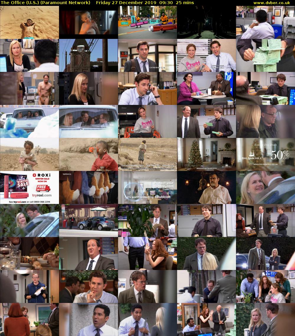 The Office (U.S.) (Paramount Network) Friday 27 December 2019 09:30 - 09:55