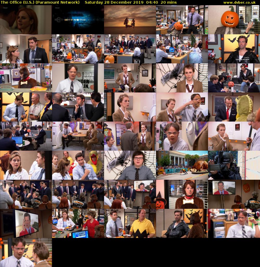 The Office (U.S.) (Paramount Network) Saturday 28 December 2019 04:40 - 05:00