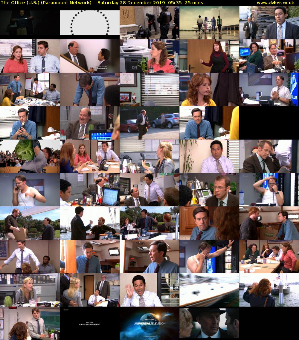 The Office (U.S.) (Paramount Network) Saturday 28 December 2019 05:35 - 06:00