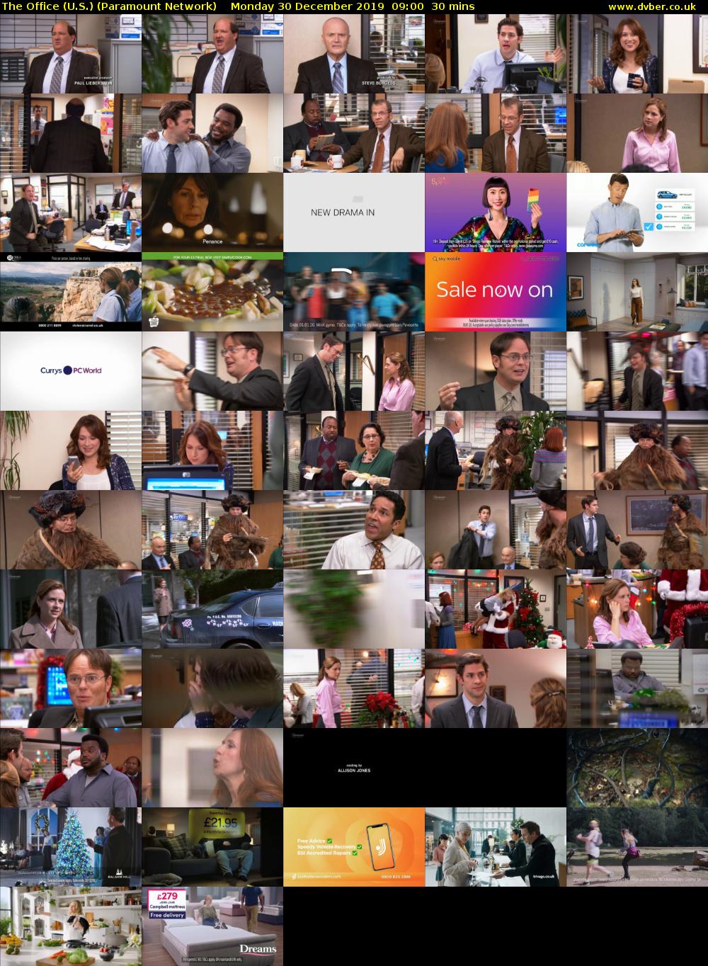 The Office (U.S.) (Paramount Network) Monday 30 December 2019 09:00 - 09:30