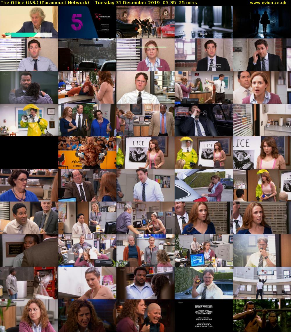 The Office (U.S.) (Paramount Network) Tuesday 31 December 2019 05:35 - 06:00