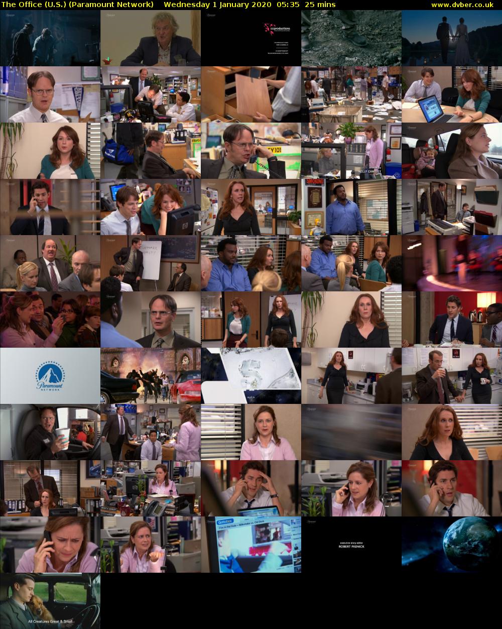 The Office (U.S.) (Paramount Network) Wednesday 1 January 2020 05:35 - 06:00