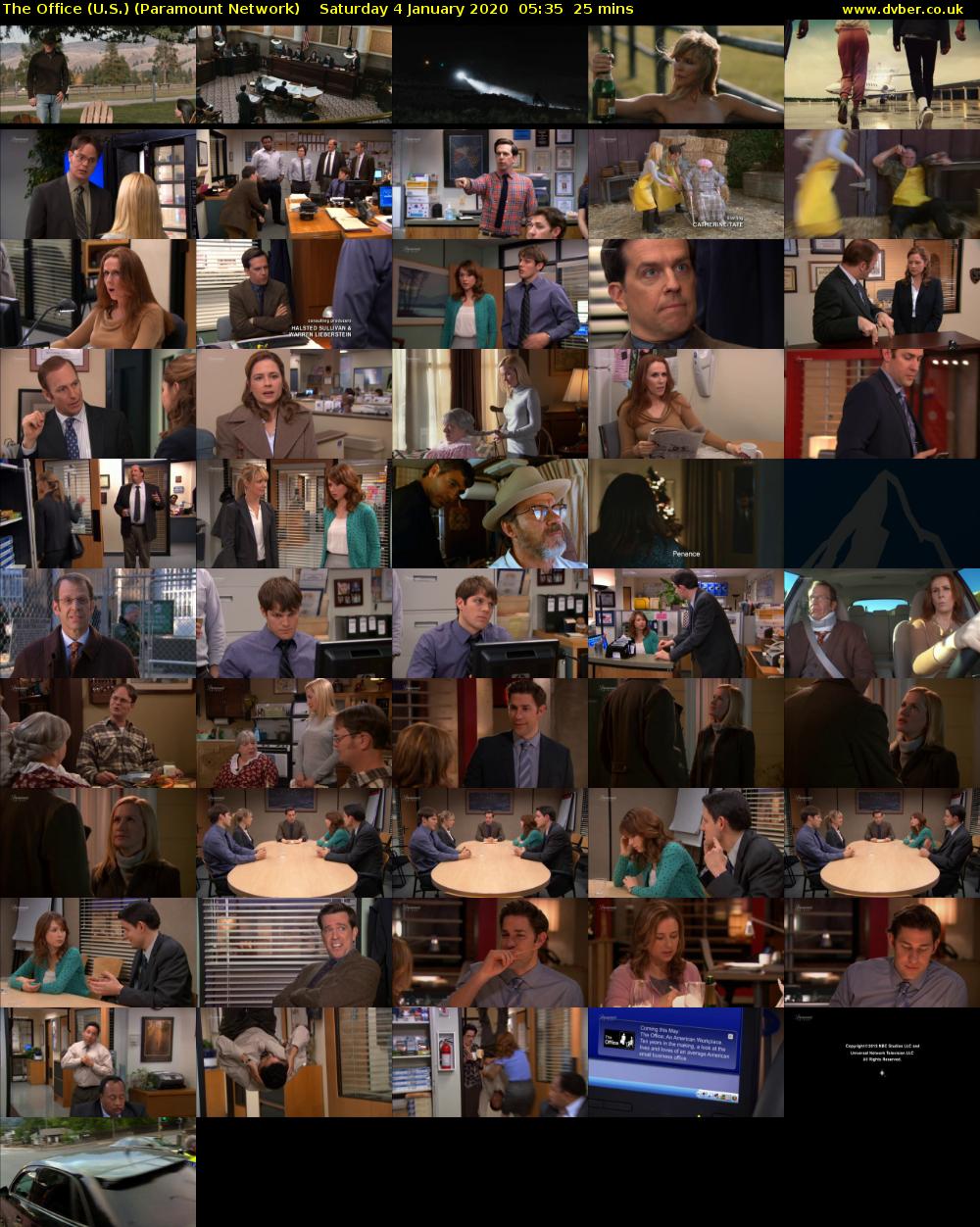 The Office (U.S.) (Paramount Network) Saturday 4 January 2020 05:35 - 06:00