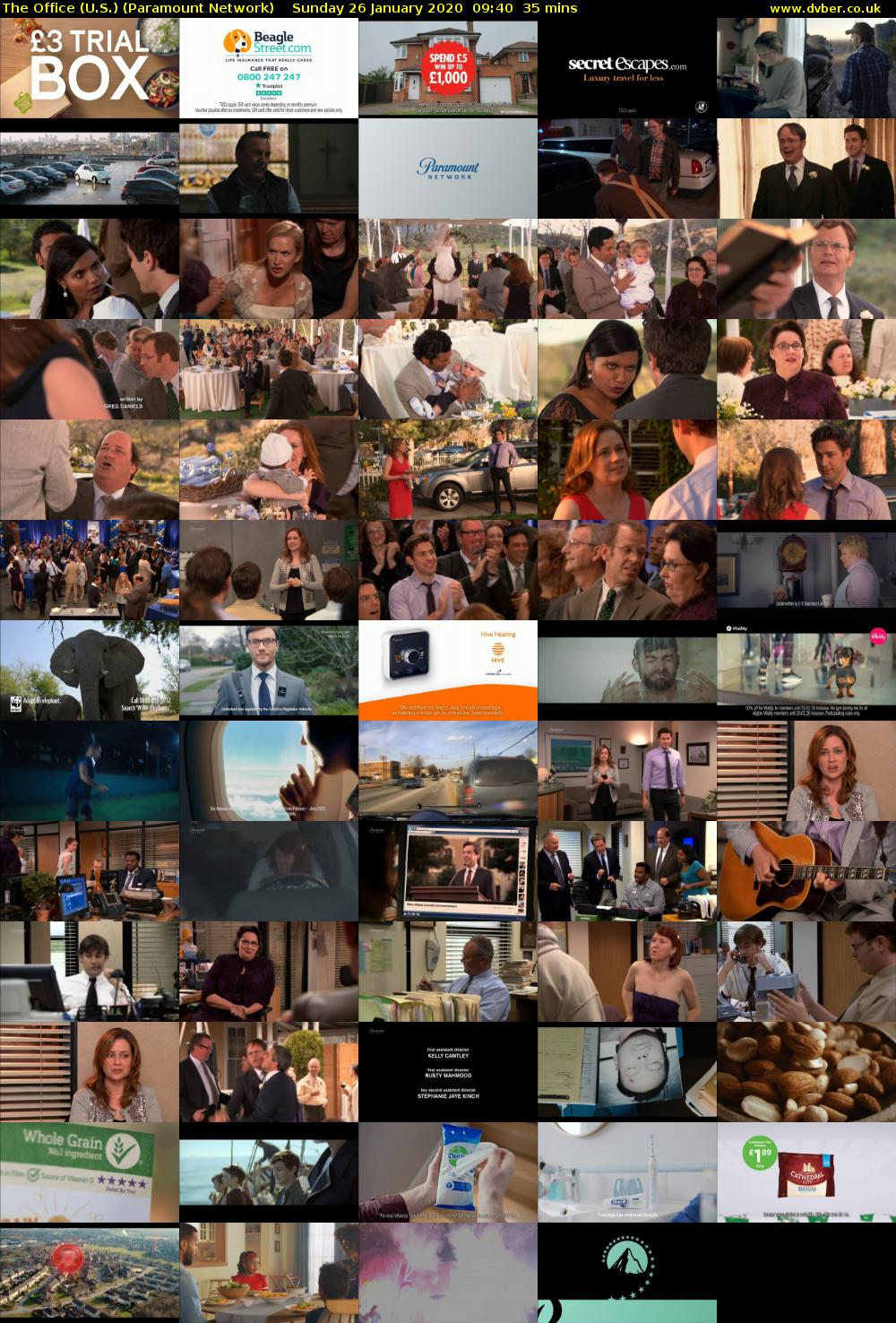 The Office (U.S.) (Paramount Network) Sunday 26 January 2020 09:40 - 10:15