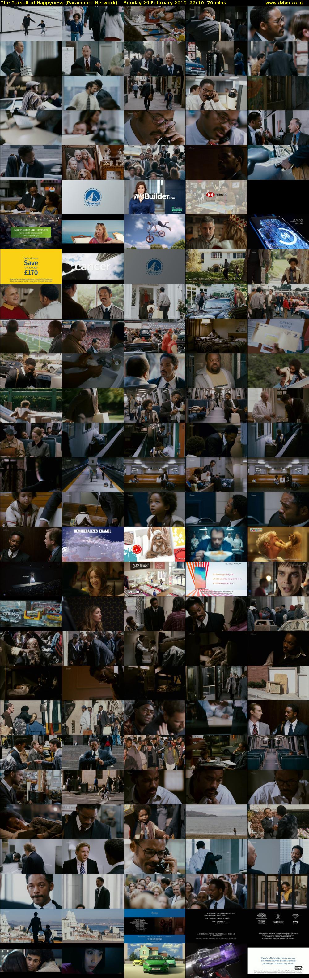 The Pursuit of Happyness (Paramount Network) Sunday 24 February 2019 22:10 - 23:20