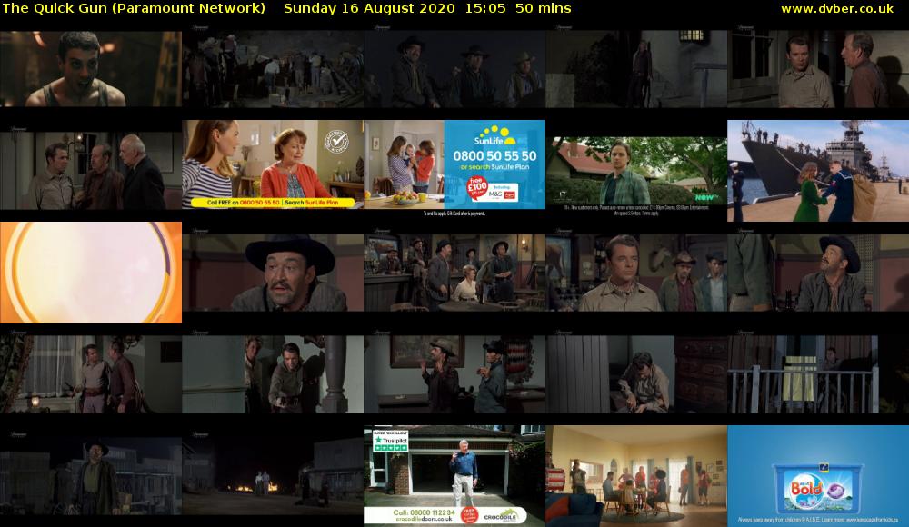 The Quick Gun (Paramount Network) Sunday 16 August 2020 15:05 - 15:55