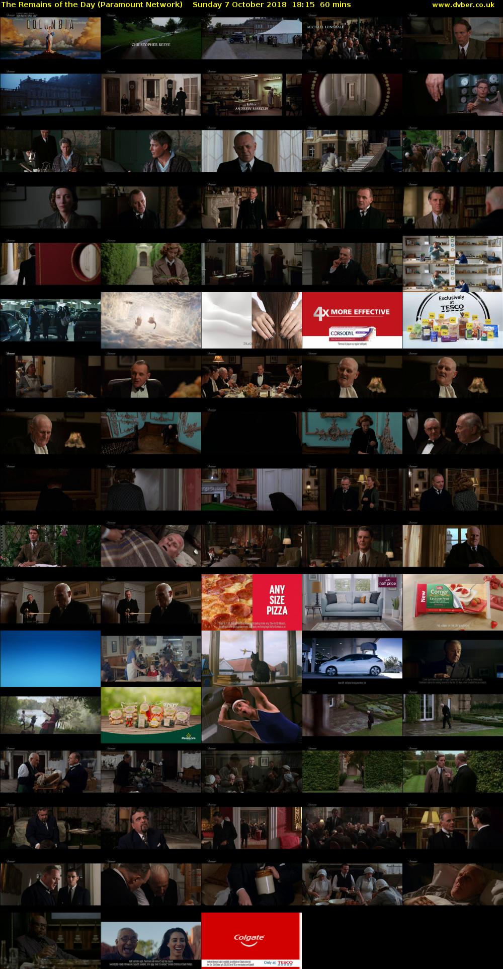 The Remains of the Day (Paramount Network) Sunday 7 October 2018 18:15 - 19:15