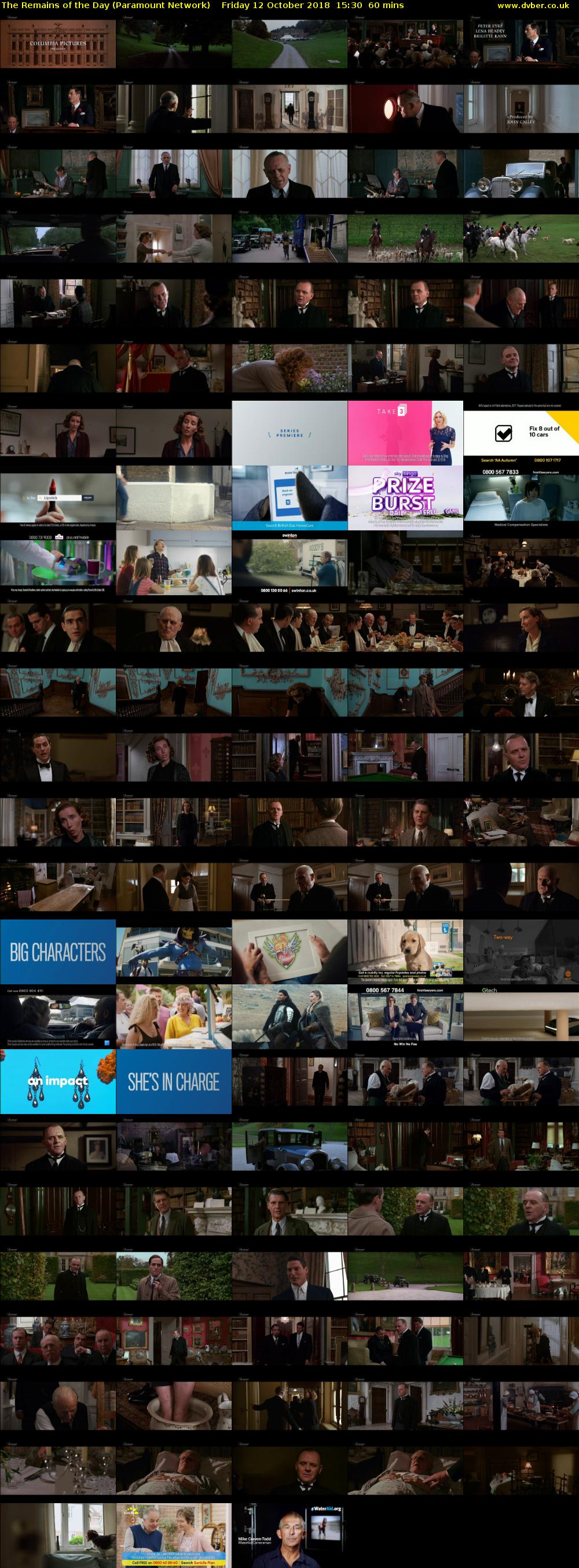 The Remains of the Day (Paramount Network) Friday 12 October 2018 15:30 - 16:30