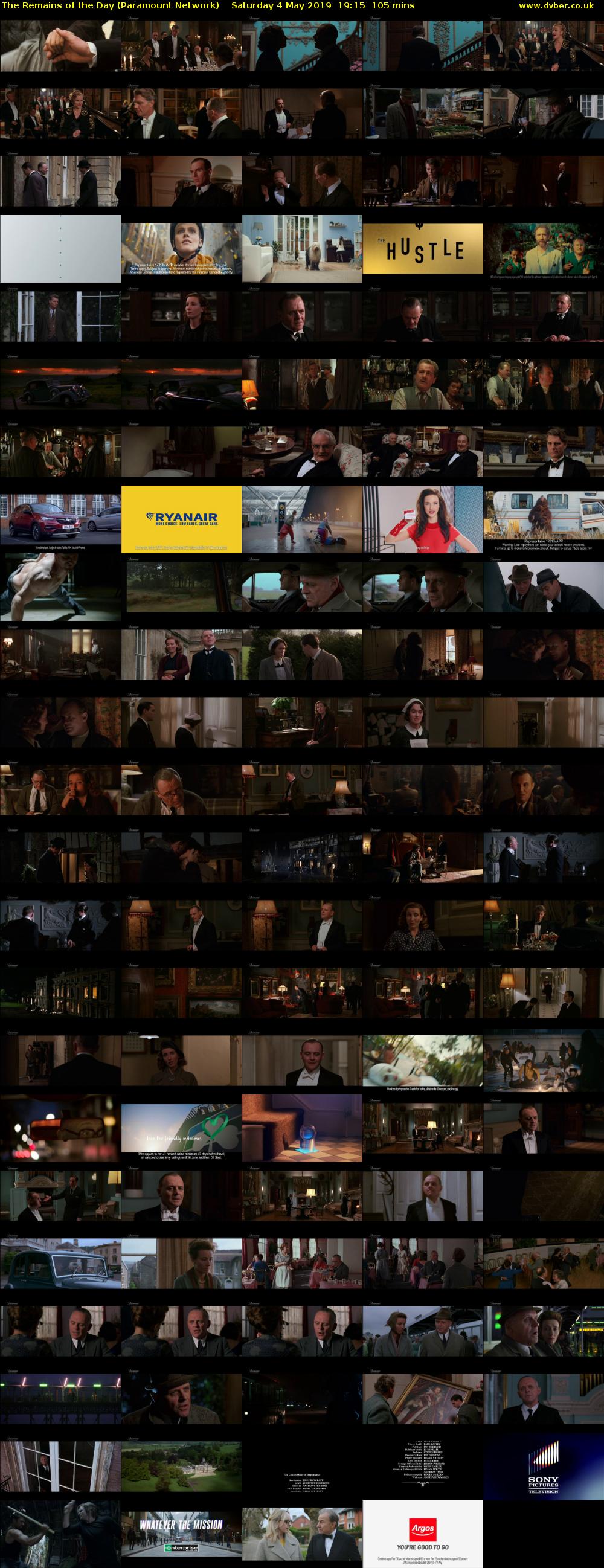 The Remains of the Day (Paramount Network) Saturday 4 May 2019 19:15 - 21:00