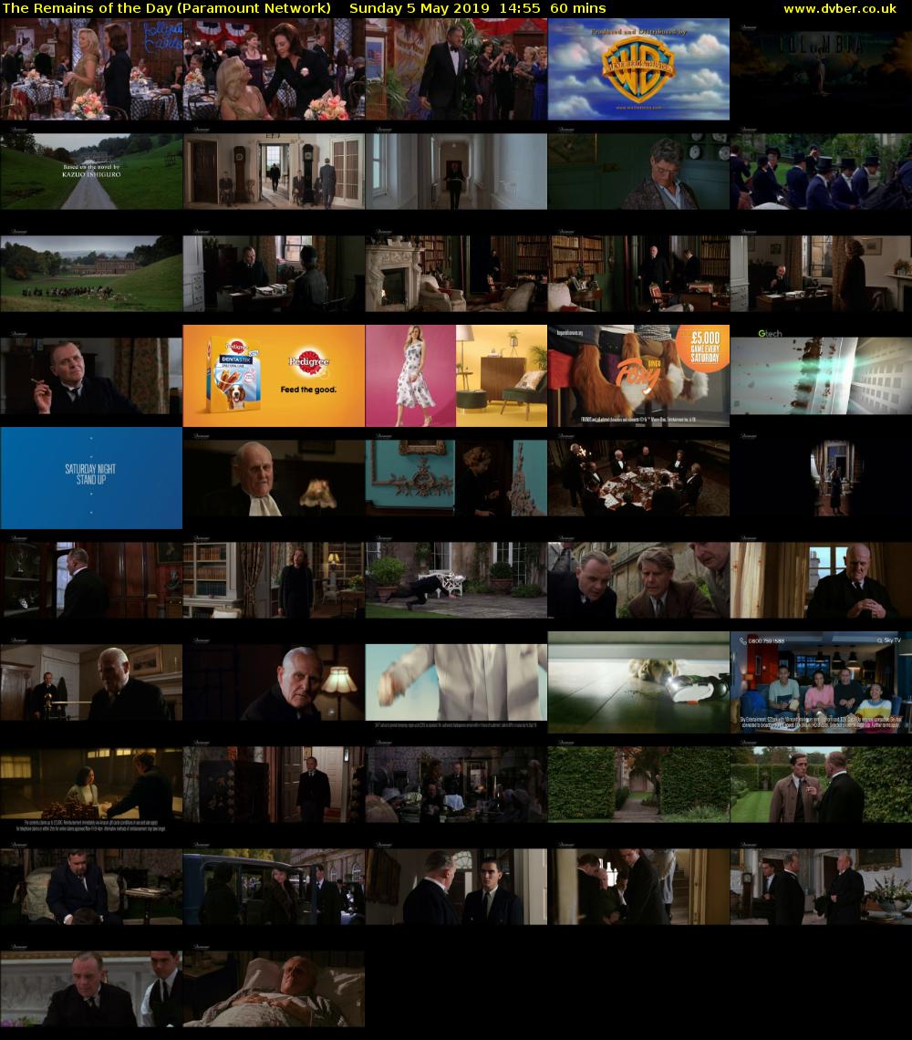 The Remains of the Day (Paramount Network) Sunday 5 May 2019 14:55 - 15:55