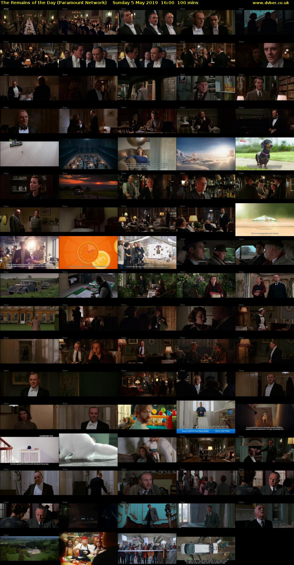 The Remains of the Day (Paramount Network) Sunday 5 May 2019 16:00 - 17:40
