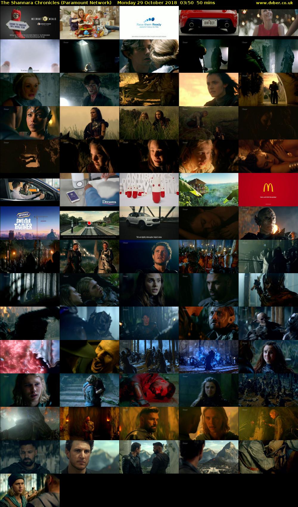 The Shannara Chronicles (Paramount Network) Monday 29 October 2018 03:50 - 04:40