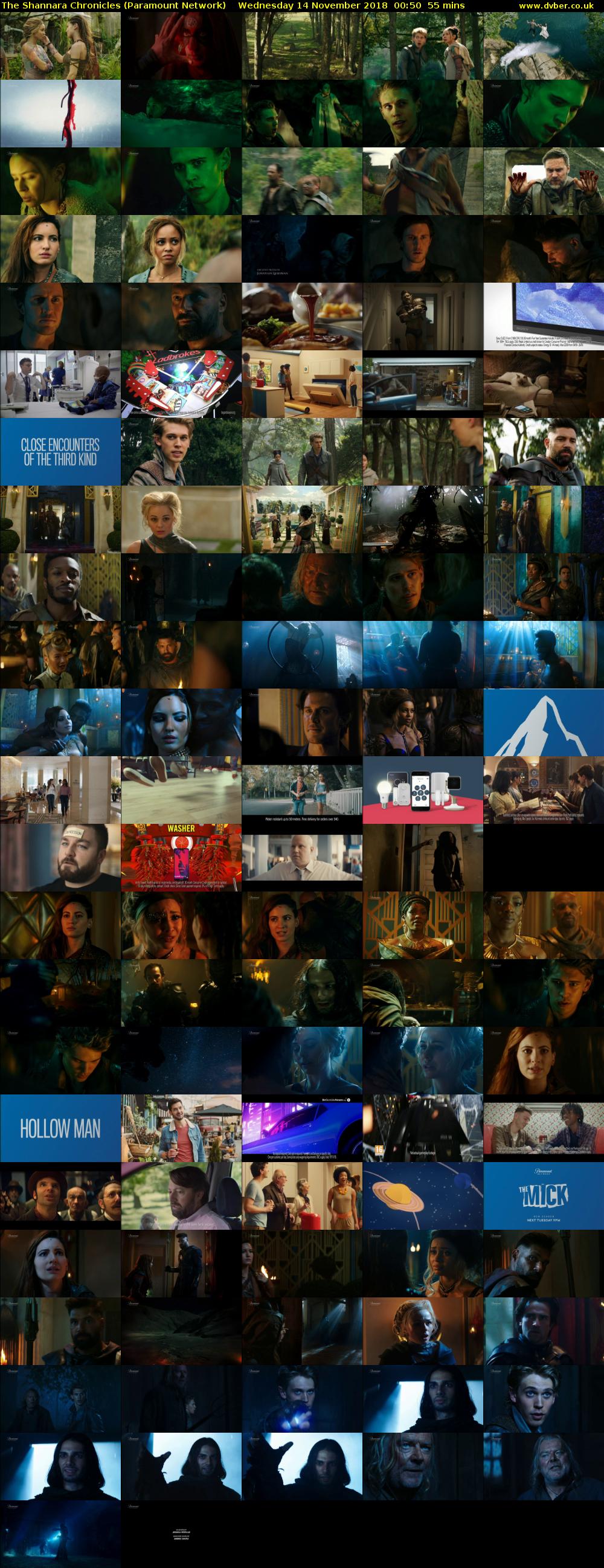 The Shannara Chronicles (Paramount Network) Wednesday 14 November 2018 00:50 - 01:45