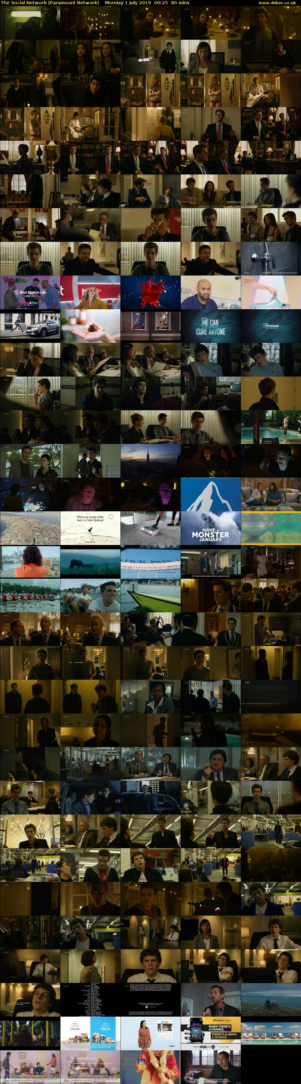 The Social Network (Paramount Network) Monday 1 July 2019 00:25 - 01:45