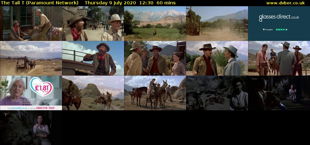 The Tall T (Paramount Network) Thursday 9 July 2020 12:30 - 13:30