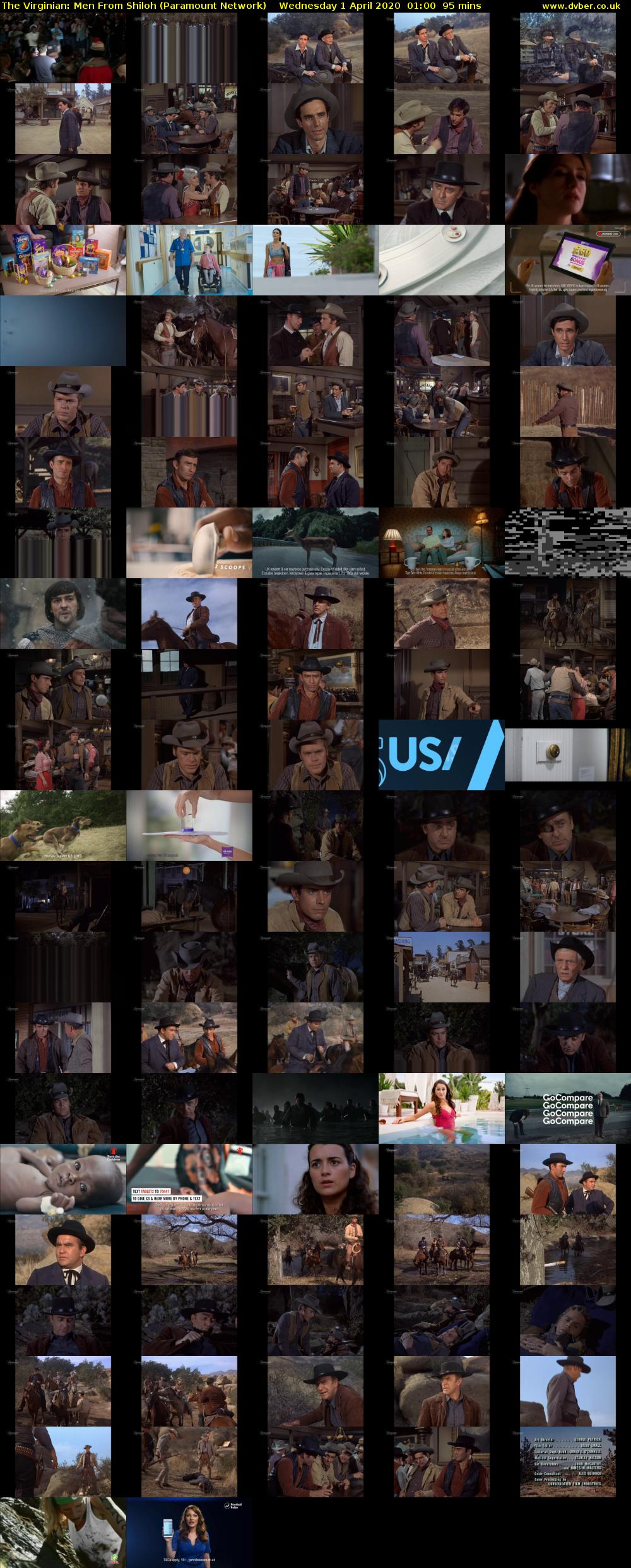 The Virginian: Men From Shiloh (Paramount Network) Wednesday 1 April 2020 01:00 - 02:35