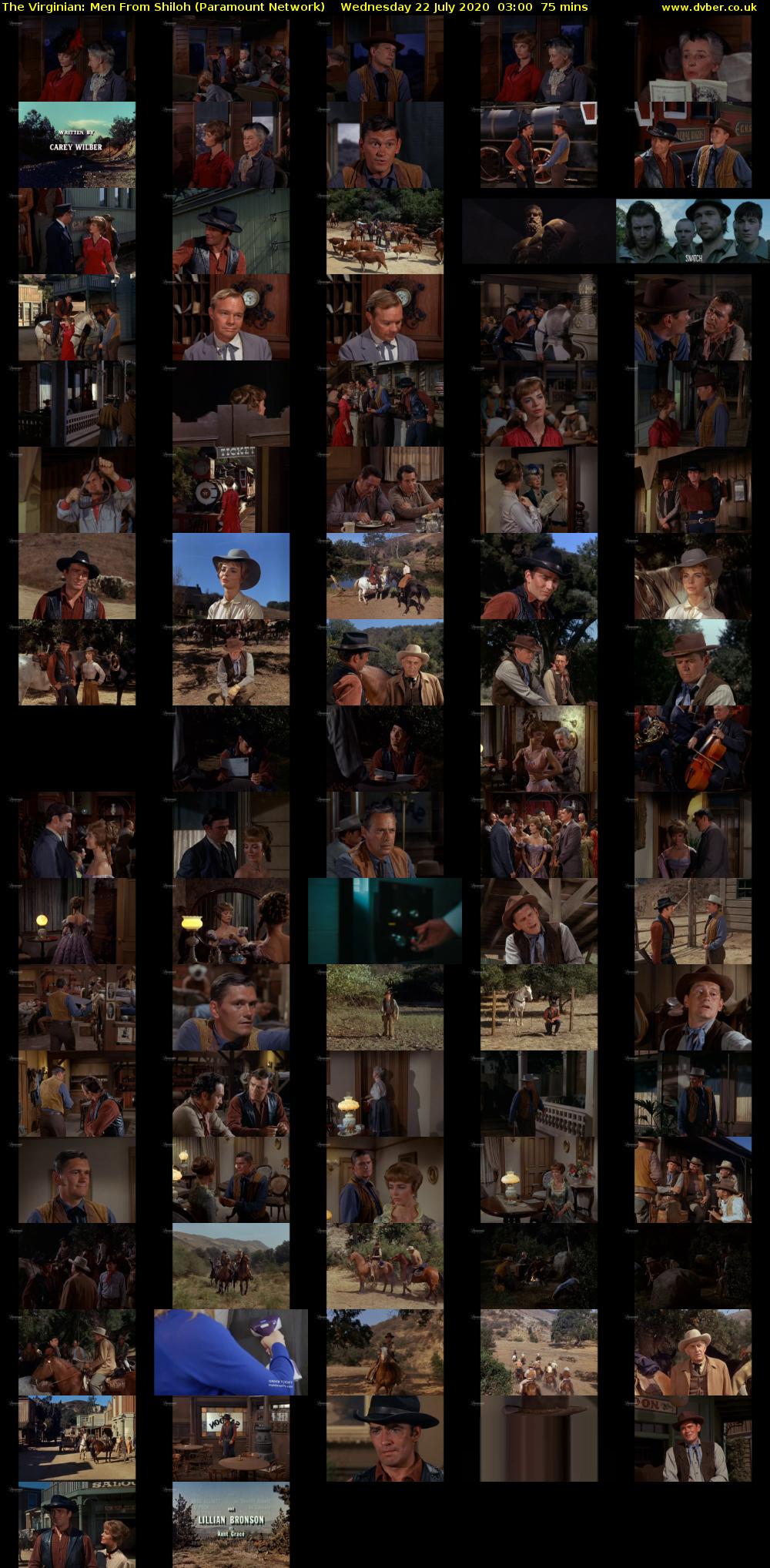 The Virginian: Men From Shiloh (Paramount Network) Wednesday 22 July 2020 03:00 - 04:15