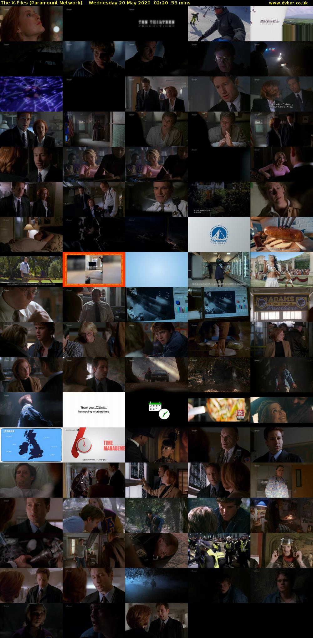 The X-Files (Paramount Network) Wednesday 20 May 2020 02:20 - 03:15