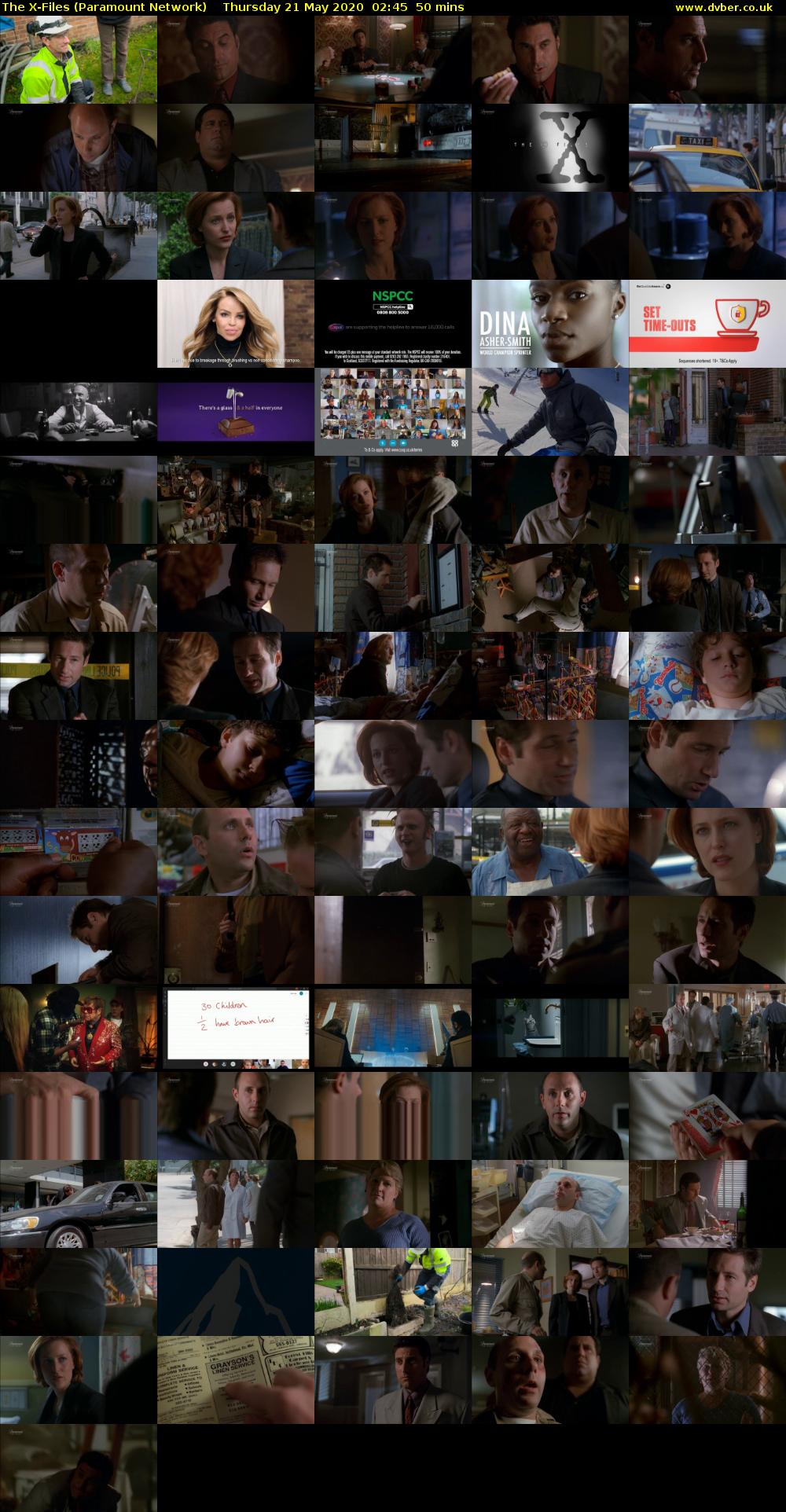 The X-Files (Paramount Network) Thursday 21 May 2020 02:45 - 03:35