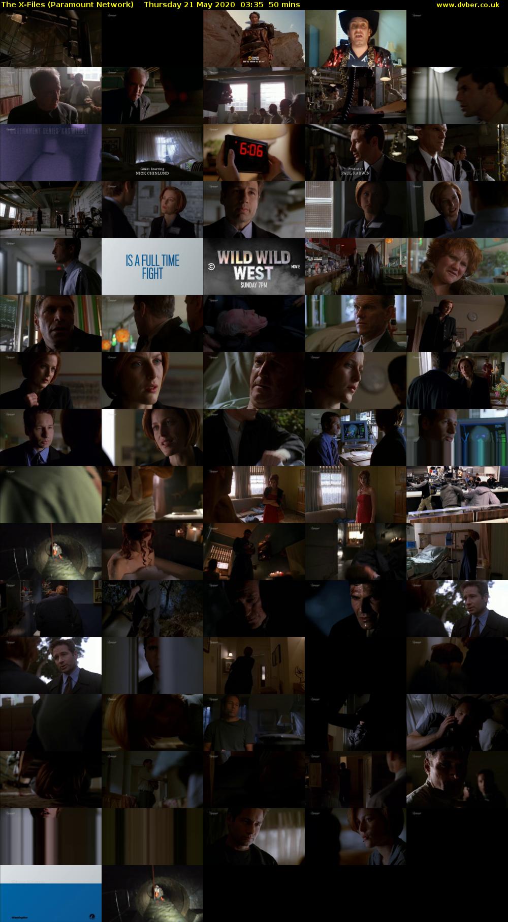 The X-Files (Paramount Network) Thursday 21 May 2020 03:35 - 04:25