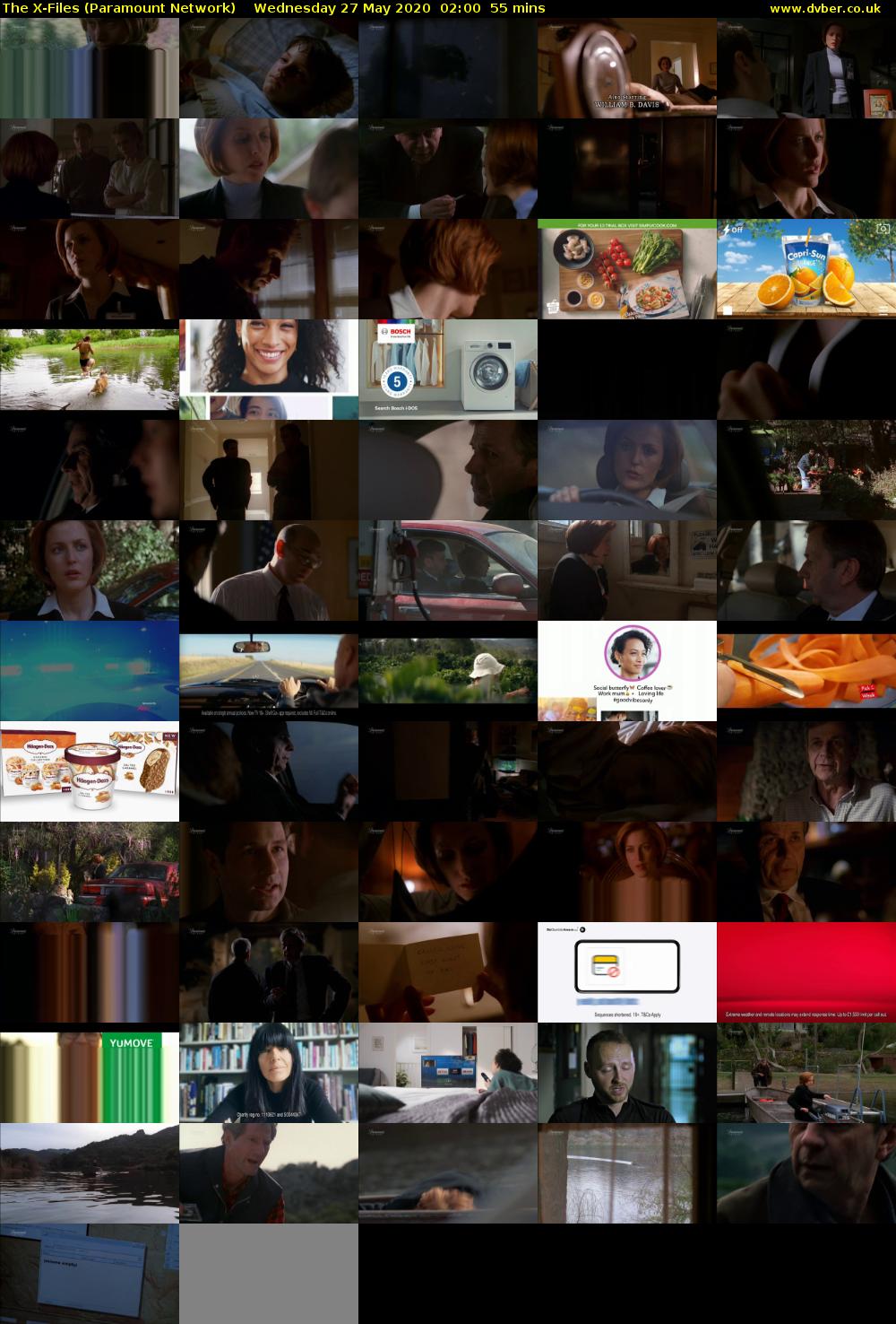 The X-Files (Paramount Network) Wednesday 27 May 2020 02:00 - 02:55