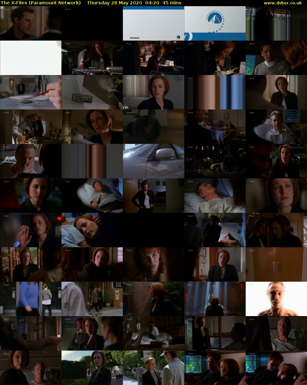 The X-Files (Paramount Network) Thursday 28 May 2020 04:20 - 05:05