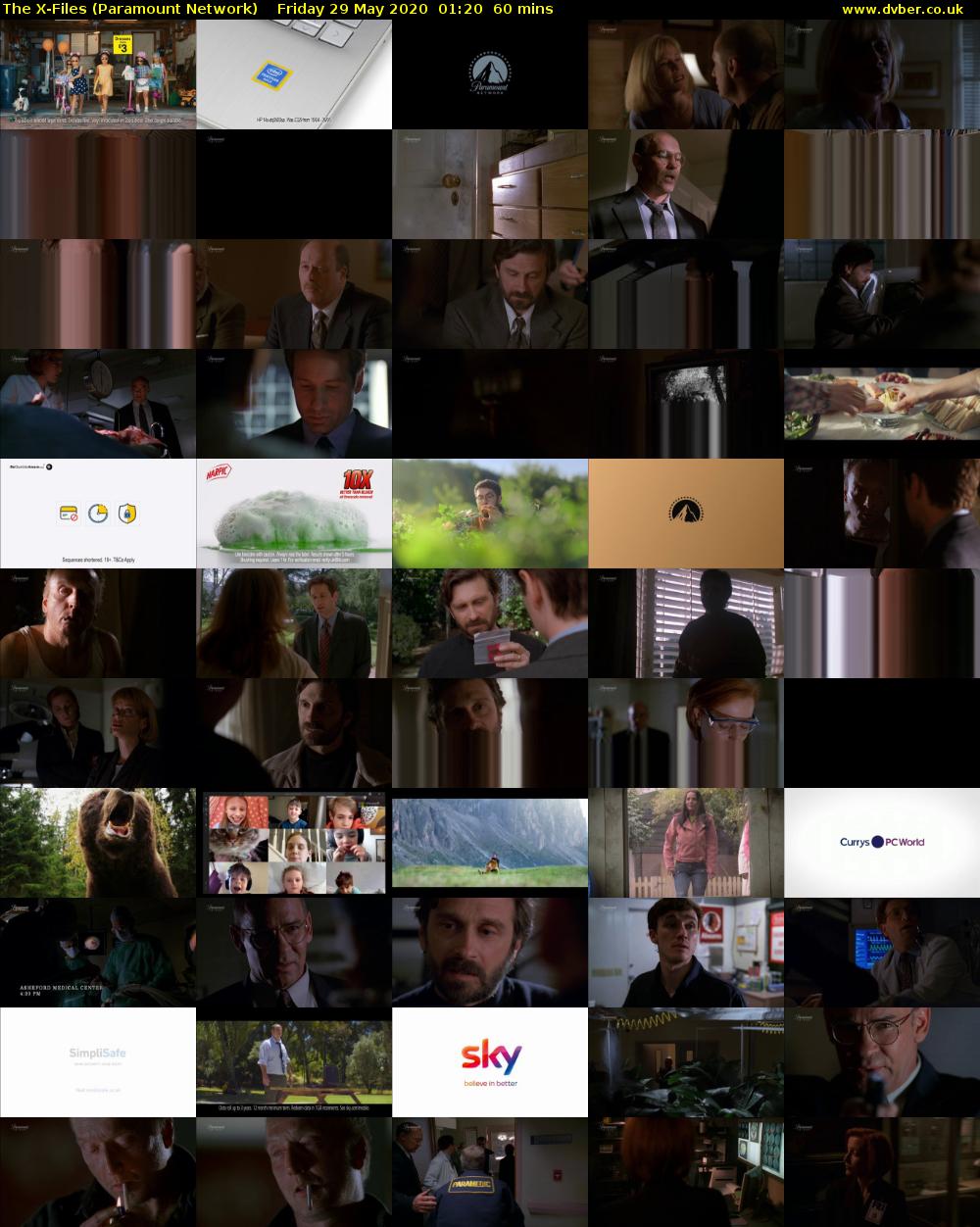The X-Files (Paramount Network) Friday 29 May 2020 01:20 - 02:20
