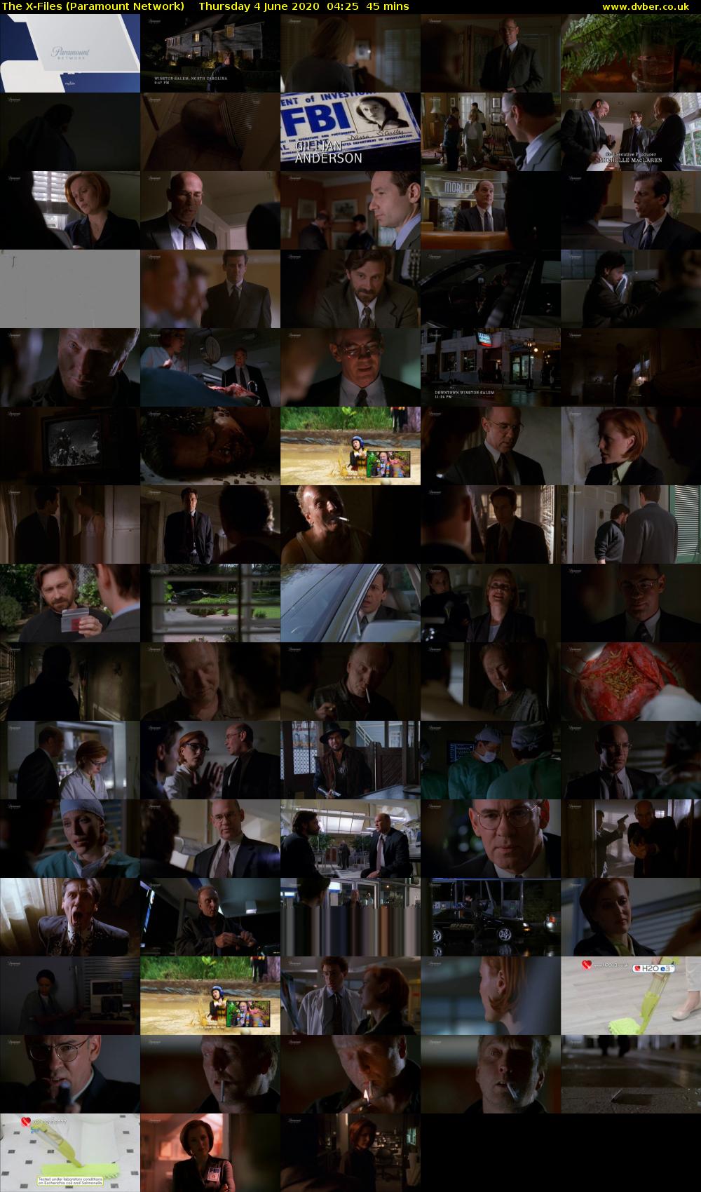 The X-Files (Paramount Network) Thursday 4 June 2020 04:25 - 05:10