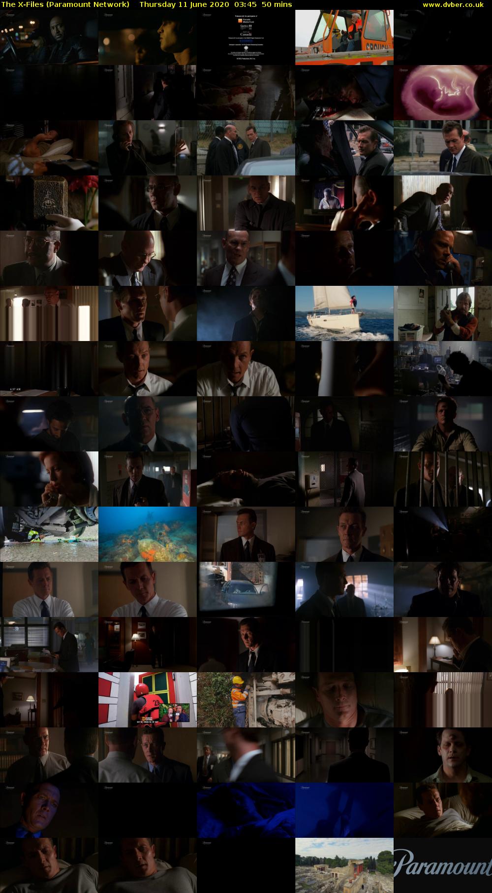The X-Files (Paramount Network) Thursday 11 June 2020 03:45 - 04:35