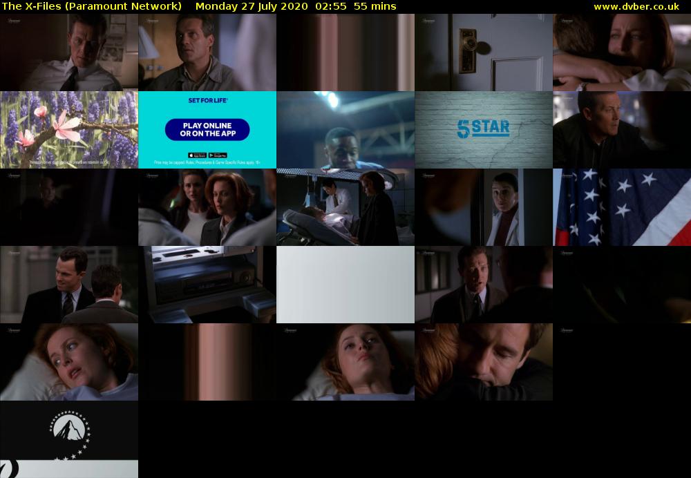 The X-Files (Paramount Network) Monday 27 July 2020 02:55 - 03:50