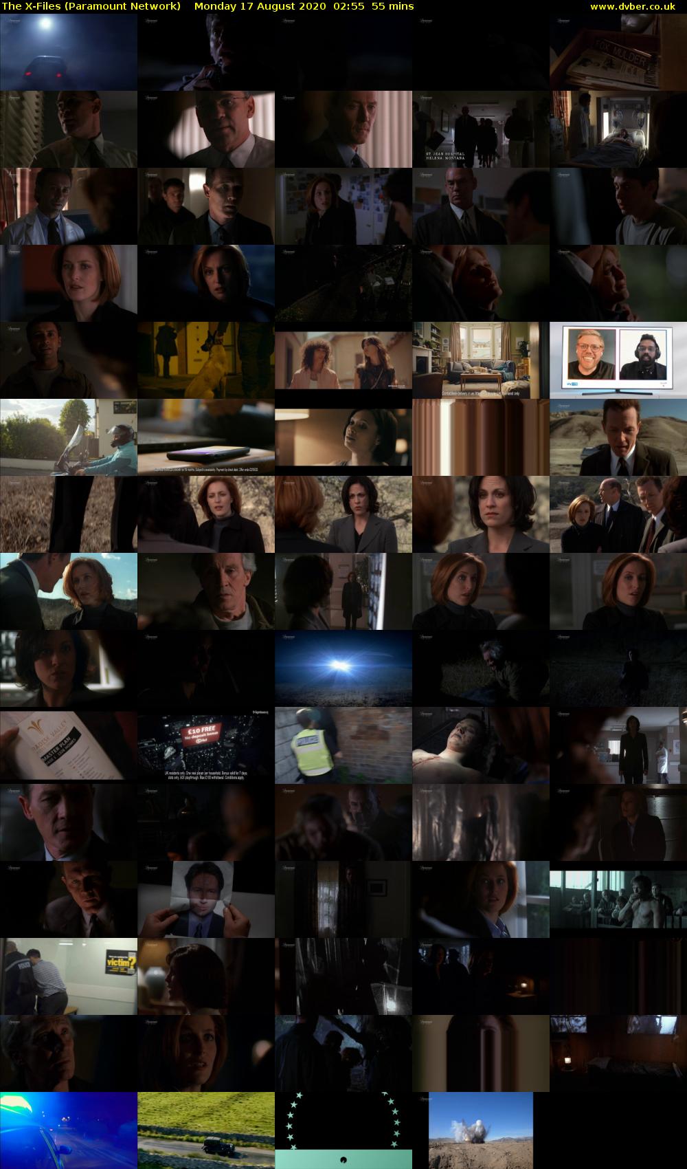 The X-Files (Paramount Network) Monday 17 August 2020 02:55 - 03:50