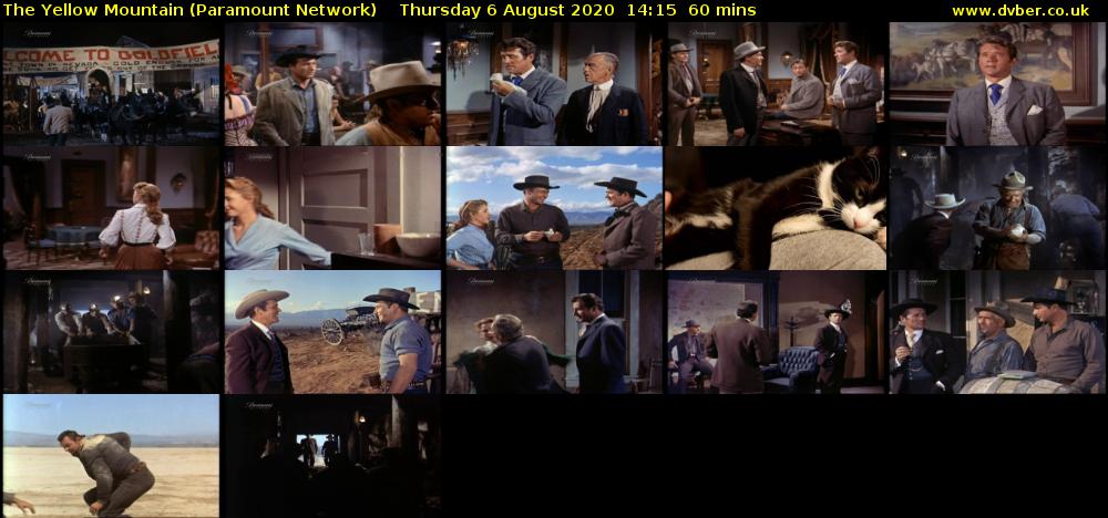 The Yellow Mountain (Paramount Network) Thursday 6 August 2020 14:15 - 15:15