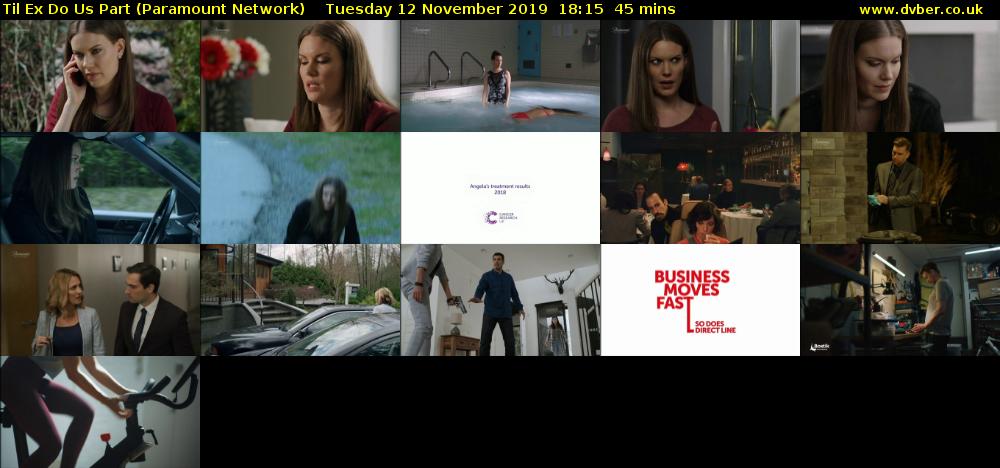 Til Ex Do Us Part (Paramount Network) Tuesday 12 November 2019 18:15 - 19:00