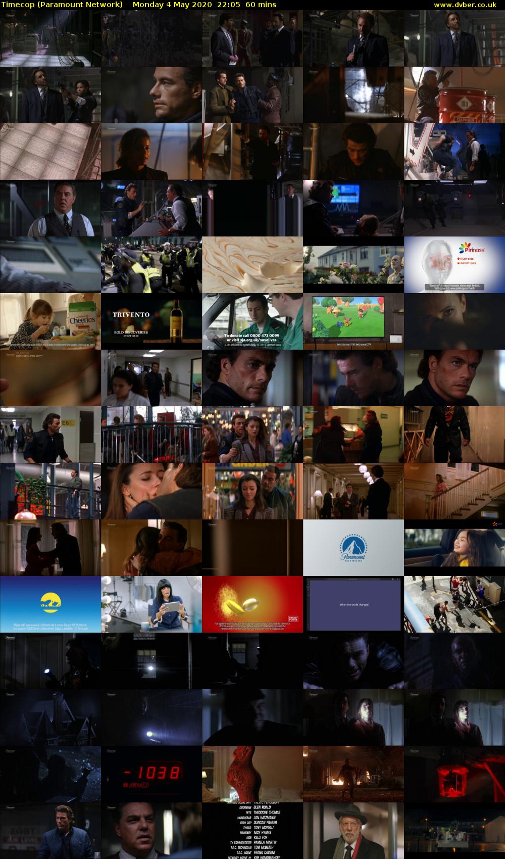 Timecop (Paramount Network) Monday 4 May 2020 22:05 - 23:05